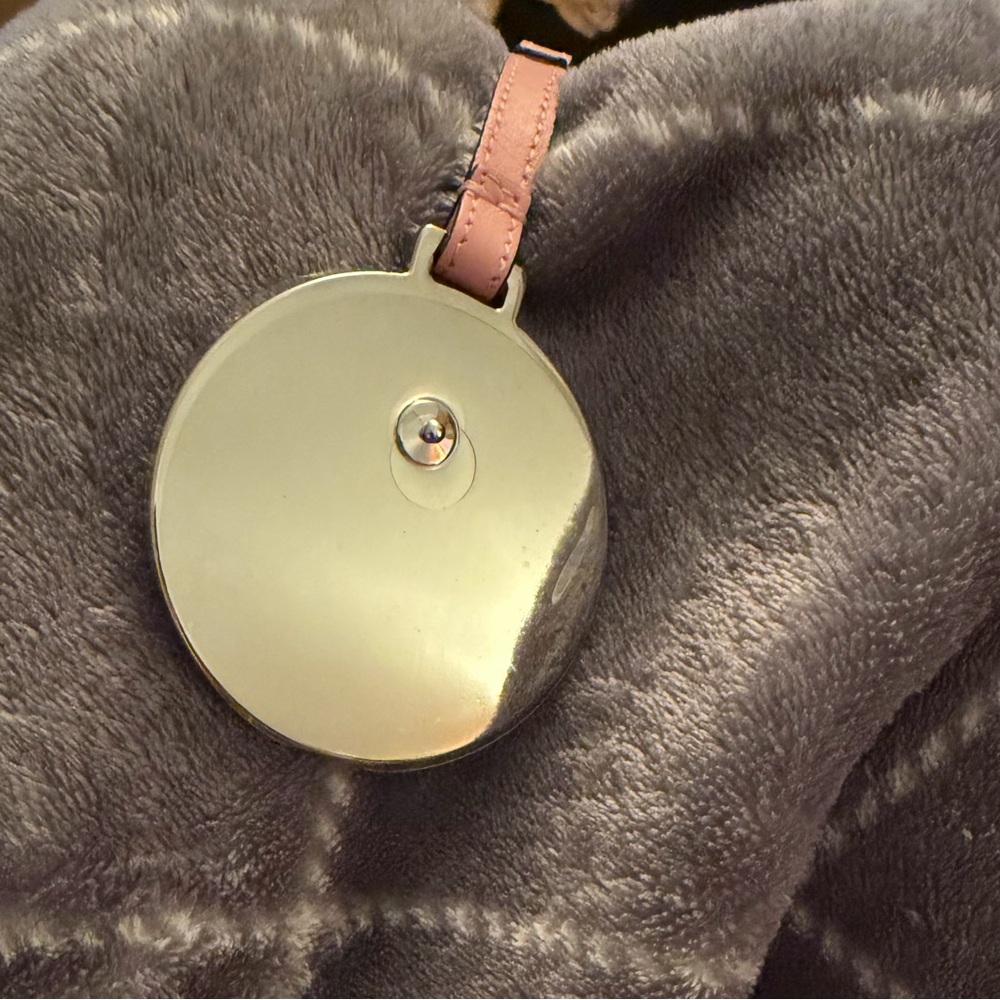 Fendi Pink Leather Floral Keychain Charm with Multicolor Flower Accents - Picture 5 of 10